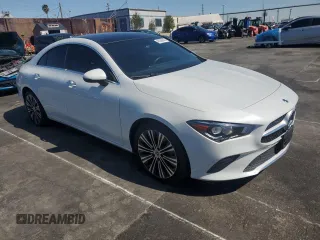 2022 Mercedes-Benz CLA with VIN W1K5J4GB6NN311479, listed as a Copart auction lot 48395845 with 28,343 mi miles and Salvage Title. Bid and sale history available at carsss.com. Image 4.