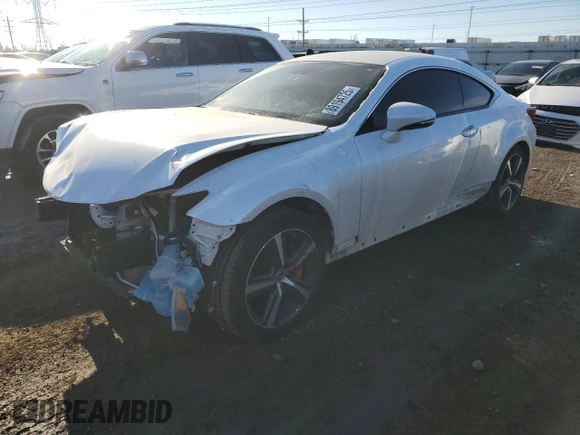 2018 Lexus RC with VIN JTHS85BC8J5004161, listed as a Copart auction lot 89194725 with 71,105 mi miles and Salvage Title. Bid and sale history available at carsss.com. Image 1.