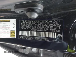 2017 Toyota Prius Two with VIN JTDKBRFU4H3041050, listed as a IAAI auction lot 41559037 with 150,143 mi miles and . Bid and sale history available at carsss.com. Image 9.