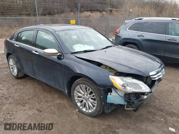 2012 Chrysler 200 Limited with VIN 1C3CCBCB3CN159958, listed as a IAAI auction lot 41811994 with 137,942 mi miles. Bid and sale history available at carsss.com. Image 1.