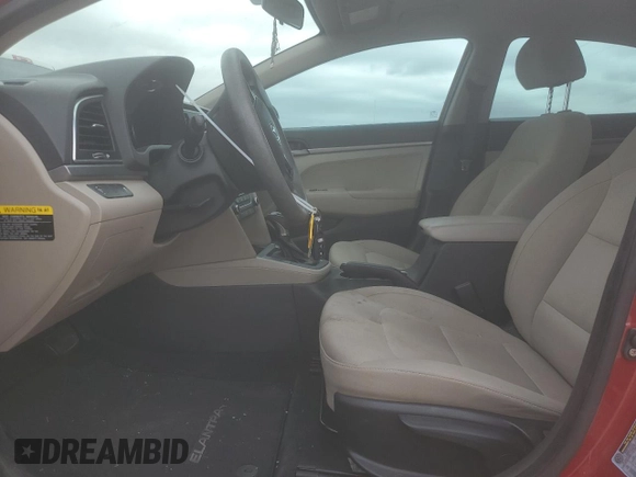 2017 Hyundai Elantra SE with VIN KMHD74LFXHU399021, listed as a Copart auction lot 51452275 with 70,500 mi miles and Salvage title. Bid and sale history available at DreamBid. Image 7.