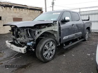 2022 Toyota Tundra Capstone Hybrid with VIN 5TFVC5DB9NX007727, listed as a Copart auction lot 49728855 with 42,542 mi miles and Salvage title. Bid and sale history available at DreamBid. Image 1.