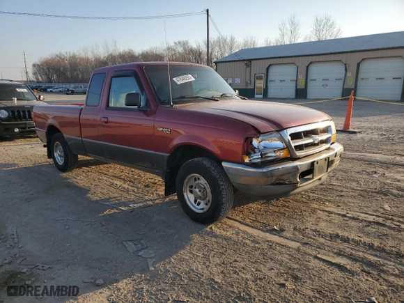 1998 Ford Ranger XL with VIN 1FTYR14XXWPA27096, listed as a Copart auction lot 47848255 with 129,080 mi miles and Salvage Title. Bid and sale history available at carsss.com. Image 4.