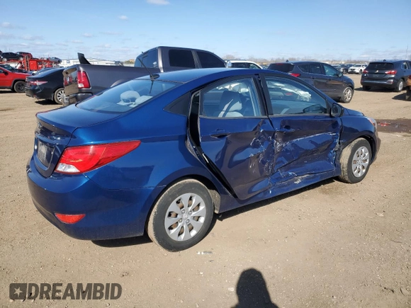 2015 Hyundai Accent GLS with VIN KMHCT4AE5FU821632, listed as a Copart auction lot 51219595 with 67,365 mi miles and Salvage Title. Bid and sale history available at carsss.com. Image 3.