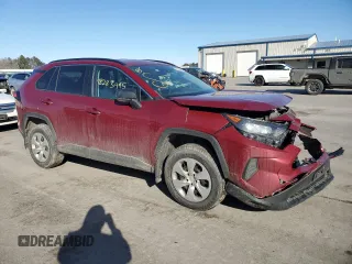 2019 Toyota RAV4 LE with VIN 2T3F1RFV6KC034619, listed as a Copart auction lot 48283495 with 81,434 mi miles and Salvage Title. Bid and sale history available at carsss.com. Image 4.