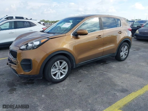 2018 Kia Sportage LX with VIN KNDPM3AC5J7339455, listed as a IAAI auction lot 41759615 with 74,340 mi miles. Bid and sale history available at carsss.com. Image 2.