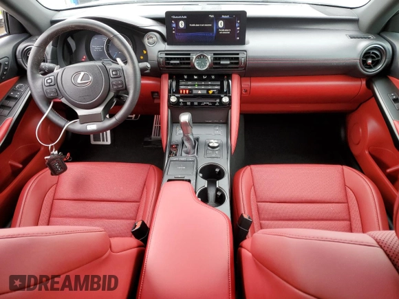 2024 Lexus IS with VIN JTHGZ1B25R5074554, listed as a Copart auction lot 49665205 with 6,978 mi miles and Salvage Title. Bid and sale history available at carsss.com. Image 8.