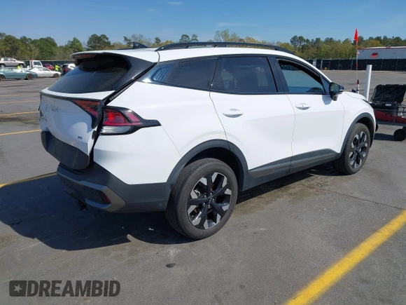 2023 Kia Sportage X-Line with VIN 5XYK6CAF6PG023749, listed as a IAAI auction lot 41791954 with 56,473 mi miles. Bid and sale history available at carsss.com. Image 4.