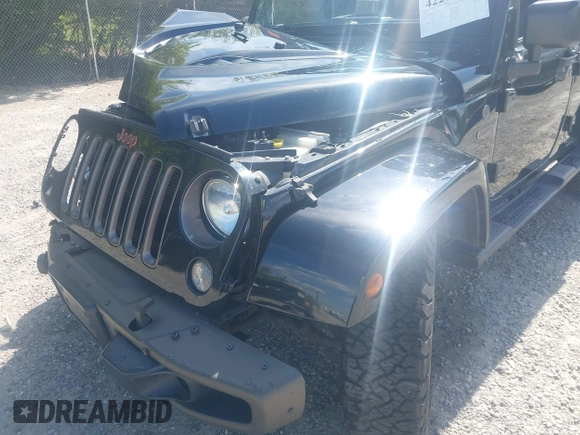 2016 Jeep Wrangler Unlimited Sahara with VIN 1C4BJWEG8GL253803, listed as a IAAI auction lot 42296118 with 163,463 mi miles and . Bid and sale history available at DreamBid. Image 18.