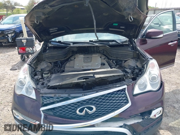 2017 Infiniti QX50 with VIN JN1BJ0RP4HM385690, listed as a IAAI auction lot 42027537 with 155,410 mi miles. Bid and sale history available at carsss.com. Image 10.