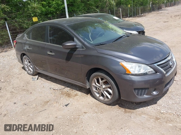 2014 Nissan Sentra S with VIN 3N1AB7AP9EY332828, listed as a IAAI auction lot 42221398 with 71,028 mi miles and . Bid and sale history available at DreamBid. Image 1.