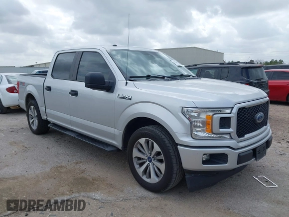2018 Ford F-150 XL with VIN 1FTEW1CP9JKC79991, listed as a IAAI auction lot 41737265 with 123,655 mi miles and . Bid and sale history available at DreamBid. Image 1.