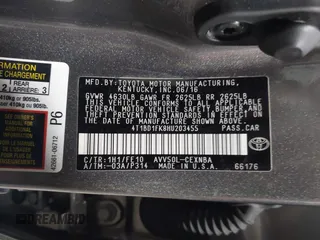 2017 Toyota Camry Hybrid LE with VIN 4T1BD1FK8HU203455, listed as a IAAI auction lot 41863977 with 56,858 mi miles. Bid and sale history available at carsss.com. Image 9.