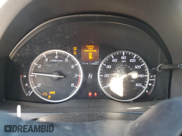 2018 Acura RDX with VIN 5J8TB4H30JL024765, listed as a Copart auction lot 46892415 with 114,661 mi miles and Salvage Title. Bid and sale history available at carsss.com. Image 9.