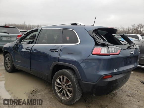 2020 Jeep Cherokee Altitude with VIN 1C4PJLLB4LD548915, listed as a Copart auction lot 39758524 with 36,822 mi miles and Salvage Title. Bid and sale history available at carsss.com. Image 2.