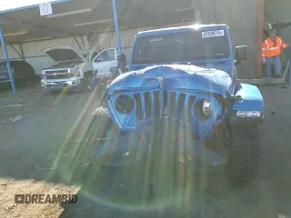 2021 Jeep Wrangler Rubicon with VIN 1C4HJXCG9MW794033, listed as a Copart auction lot 82809014 with 30,590 mi miles and Salvage title. Bid and sale history available at DreamBid. Image 11.