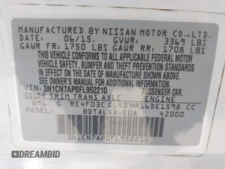2015 Nissan Versa S Plus with VIN 3N1CN7AP0FL952210, listed as a IAAI auction lot 41754067 with 157,412 mi miles and . Bid and sale history available at DreamBid. Image 9.