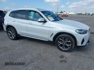 2022 BMW X3 sDrive30i with VIN 5UX43DP01N9H47620, listed as a IAAI auction lot 41321216 with 23,286 mi miles and . Bid and sale history available at DreamBid. Image 1.