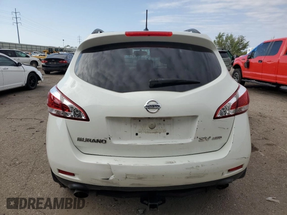 2014 Nissan Murano SV with VIN JN8AZ1MW2EW525603, listed as a Copart auction lot 70649104 with 143,801 mi miles and Salvage Title. Bid and sale history available at carsss.com. Image 6.