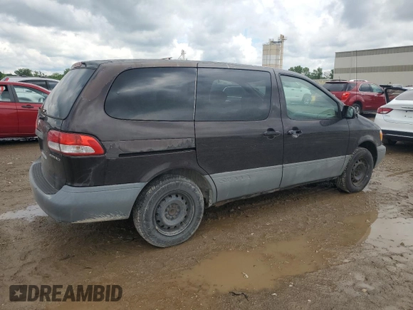 2001 Toyota Sienna CE z VIN 4T3ZF19CX1U355408, wystawiony jako Copart lot #59028995 z przebiegiem 277 681 mil mil oraz Szkoda całkowita • Salvage title. Historia ofert i sprzedaży dostępna na DreamBid. Obrazek 3.