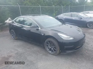 2019 Tesla Model 3 Mid Range with VIN 5YJ3E1EA0KF394514, listed as a IAAI auction lot 42080985 with 1 mi miles. Bid and sale history available at carsss.com. Image 1.