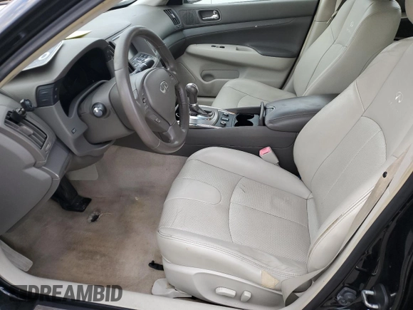 2012 Infiniti G25 Sedan x with VIN JN1DV6AR2CM860226, listed as a Copart auction lot 83296134 with 0 mi miles and Clean Title. Bid and sale history available at carsss.com. Image 7.