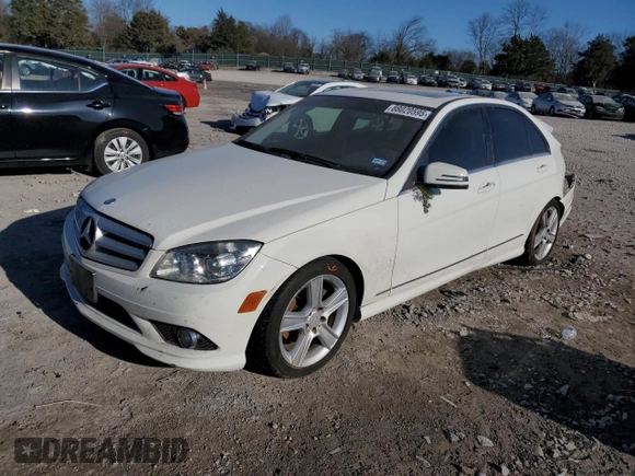 2010 Mercedes-Benz C-Class C 300 Sport with VIN WDDGF5EB7AR090187, listed as a Copart auction lot 88020595 with 165,599 mi miles and Salvage Title. Bid and sale history available at carsss.com. Image 1.