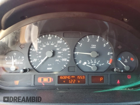 2006 BMW 3 Series 325Ci with VIN WBABW33436PX88504, listed as a Copart auction lot 49103905 with 160,840 mi miles and Salvage title. Bid and sale history available at DreamBid. Image 9.