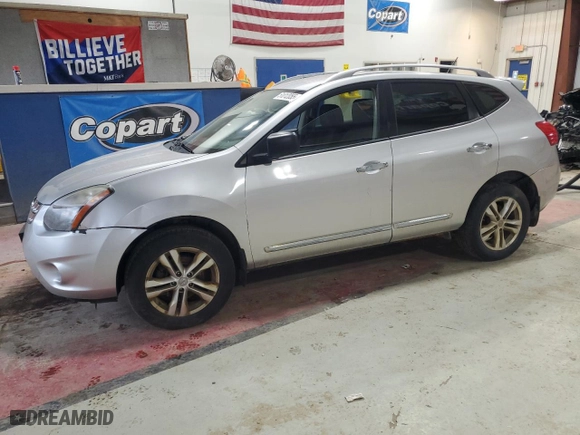 2015 Nissan Rogue Select S with VIN JN8AS5MV7FW260231, listed as a Copart auction lot 51012055 with 138,582 mi miles and Clean Title. Bid and sale history available at carsss.com. Image 1.