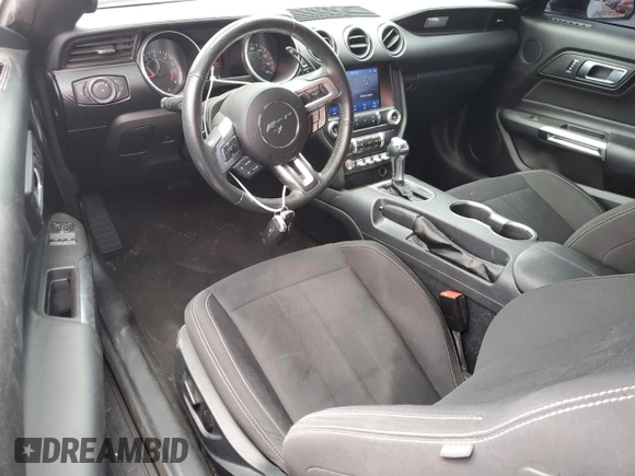 2021 Ford Mustang EcoBoost with VIN 1FA6P8TH8M5147591, listed as a Copart auction lot 54066385 with 55,768 mi miles and Clean title. Bid and sale history available at DreamBid. Image 8.