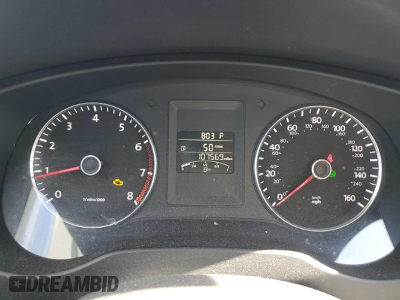 2013 Volkswagen Jetta SE z VIN 3VWDP7AJ2DM287127, wystawiony jako Copart lot #53473695 z przebiegiem 107 569 mil mil oraz Szkoda całkowita • Salvage title. Historia ofert i sprzedaży dostępna na DreamBid. Obrazek 9.