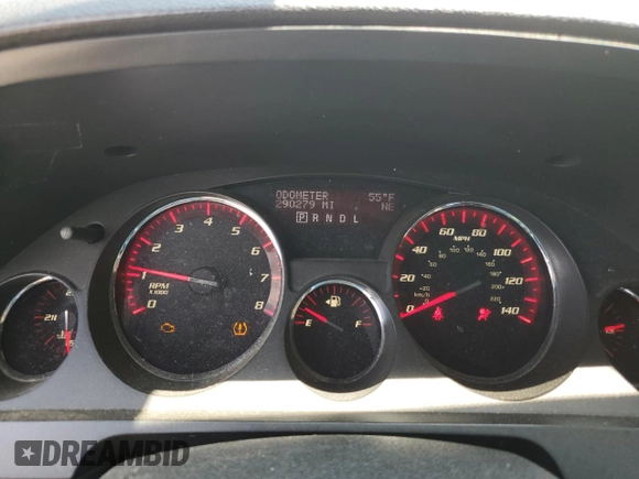 2010 GMC Acadia SLT1 with VIN 1GKLRMED6AJ147798, listed as a Copart auction lot 60741275 with 290,279 mi miles and Salvage title. Bid and sale history available at DreamBid. Image 9.