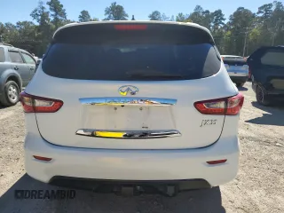 2013 Infiniti JX35 with VIN 5N1AL0MM3DC328229, listed as a Copart auction lot 76623144 with 97,187 mi miles and Salvage Title. Bid and sale history available at carsss.com. Image 6.