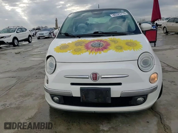 2015 FIAT 500 Lounge with VIN 3C3CFFCR2FT575516, listed as a Copart auction lot 86325714 with 149,465 mi miles and Salvage title. Bid and sale history available at DreamBid. Image 13.