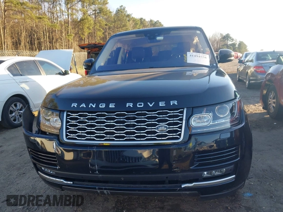 2017 Land Rover Range Rover with VIN SALGS2FE9HA362205, listed as a IAAI auction lot 41494558 with 75,291 mi miles and . Bid and sale history available at DreamBid. Image 11.