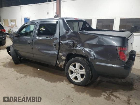 2013 Honda Ridgeline RTL with VIN 5FPYK1F57DB009718, listed as a Copart auction lot 55763435 with Not provided miles and Salvage title. Bid and sale history available at DreamBid. Image 2.