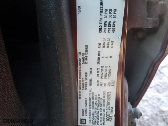 2009 Chevrolet Colorado LT w/1LT with VIN 1GCDT13E798130975, listed as a Copart auction lot 86856484 with 173,100 mi miles and Clean Title. Bid and sale history available at carsss.com. Image 12.