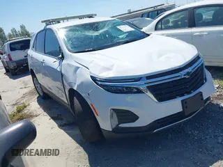 2024 Chevrolet Equinox LT z VIN 3GNAXKEG2RS105279, wystawiony jako IAAI lot #42233572 z przebiegiem 23 215 mil mil oraz . Historia ofert i sprzedaży dostępna na DreamBid. Obrazek 1.