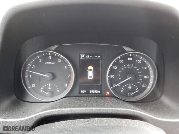 2017 Hyundai Elantra SE with VIN KMHD84LF5HU299518, listed as a Copart auction lot 52077625 with 57,072 mi miles and Salvage Title. Bid and sale history available at carsss.com. Image 9.