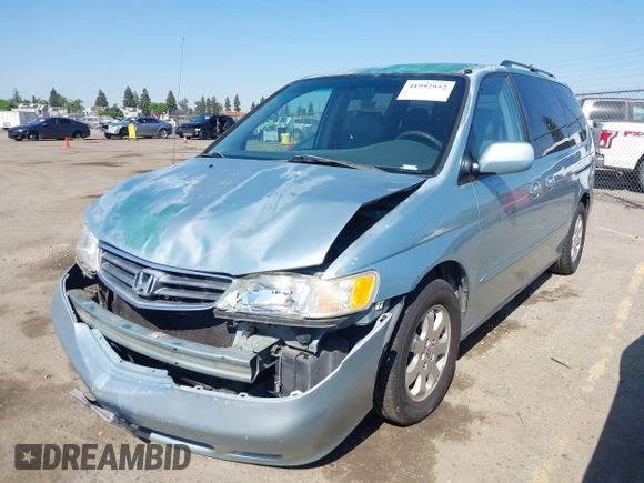 2003 Honda Odyssey EX-L with VIN 5FNRL18973B148675, listed as a IAAI auction lot 41992952 with 232,013 mi miles and . Bid and sale history available at DreamBid. Image 21.