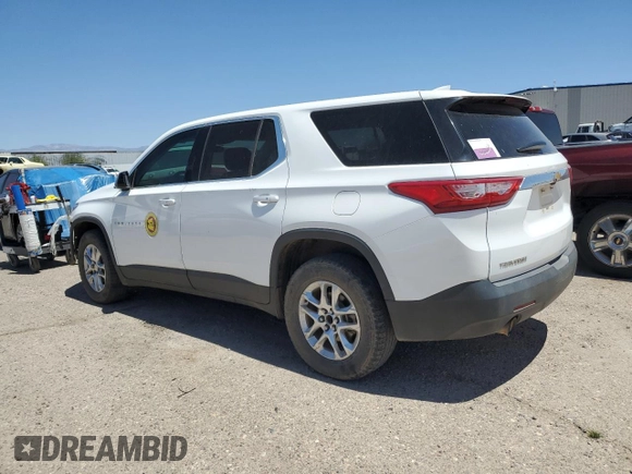 2020 Chevrolet Traverse LS z VIN 1GNERFKW5LJ204475, wystawiony jako Copart lot #49001335 z przebiegiem 188 006 mil mil oraz Szkoda całkowita • Salvage title. Historia ofert i sprzedaży dostępna na DreamBid. Obrazek 2.