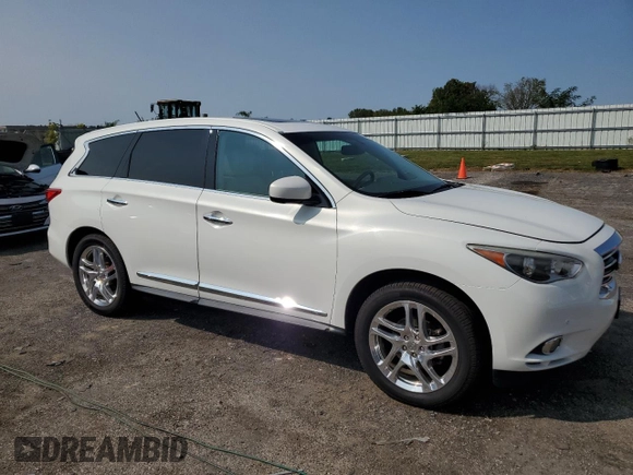 2013 Infiniti JX35 with VIN 5N1AL0MM4DC302576, listed as a Copart auction lot 70747054 with 149,348 mi miles and Clean Title. Bid and sale history available at carsss.com. Image 4.