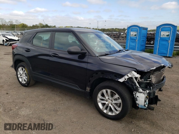 2021 Chevrolet TrailBlazer LS with VIN KL79MMS27MB126915, listed as a Copart auction lot 54515904 with 67,341 mi miles and . Bid and sale history available at DreamBid. Image 4.
