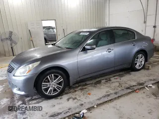 2011 Infiniti G25 Journey with VIN JN1DV6AP0BM602932, listed as a Copart auction lot 76875324 with 177,073 mi miles and Salvage Title. Bid and sale history available at carsss.com. Image 1.