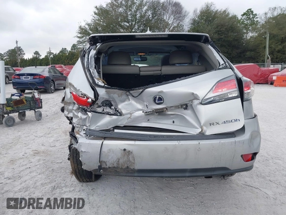 2013 Lexus RX 450h with VIN JTJZB1BA8D2008237, listed as a IAAI auction lot 41574651 with 106,732 mi miles and . Bid and sale history available at DreamBid. Image 20.