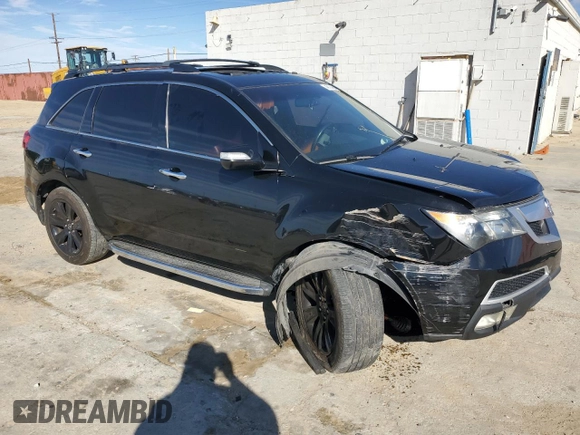 2011 Acura MDX Advance with VIN 2HNYD2H74BH527715, listed as a Copart auction lot 46184555 with 243,540 mi miles and Salvage title. Bid and sale history available at DreamBid. Image 4.