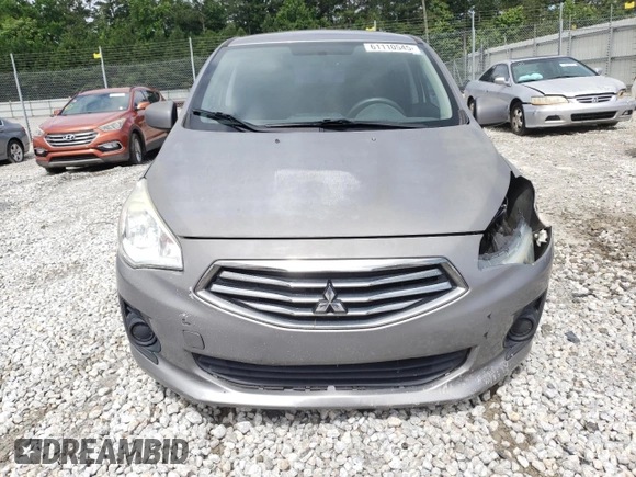 2017 Mitsubishi Mirage ES with VIN ML32F3FJ8HHF11581, listed as a Copart auction lot 61110545 with 116,984 mi miles and Salvage title. Bid and sale history available at DreamBid. Image 5.
