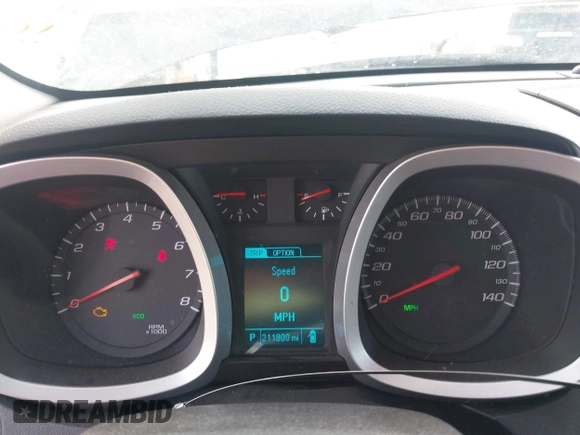 2013 Chevrolet Equinox LT with VIN 1GNALDEK8DZ107321, listed as a IAAI auction lot 41902956 with 211,800 mi miles. Bid and sale history available at carsss.com. Image 7.