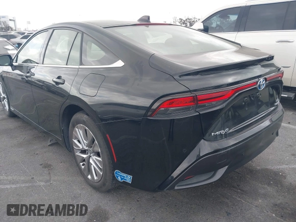2021 Toyota Mirai XLE with VIN JTDAAAAA1MA002323, listed as a IAAI auction lot 42034157 with 16,592 mi miles and . Bid and sale history available at carsss.com. Image 3.