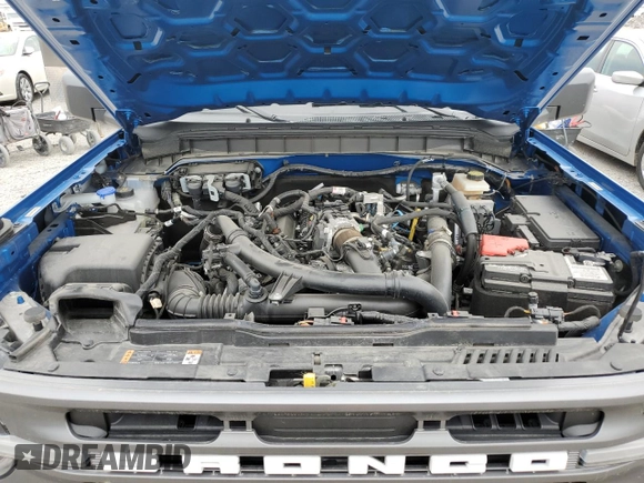 2023 Ford Bronco with VIN 1FMEE5BP5PLB60216, listed as a Copart auction lot 53698025 with 19,719 mi miles and Salvage title. Bid and sale history available at DreamBid. Image 12.